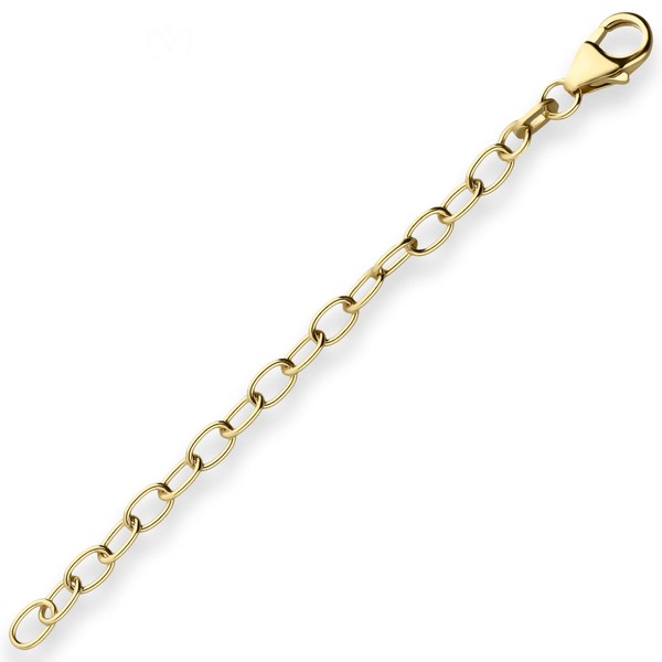2.9mm Ankerkette weit Verlängerungskette aus 333 Gelbgold 7cm