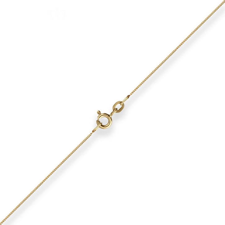 0.8mm Panzerkette aus 375 Gelbgold 38cm