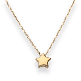 Fantasiekette Goldkette Collier Stern Halskette aus 375 Gold Gelbgold 42cm Fantasiekette Goldkette Collier Stern Halskette aus 375 Gold Gelbgold 42cm