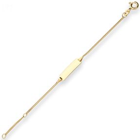 1,4mm Id-Armband Panzerkette Goldarmband Armschmuck aus 375 Gold Gelbgold 13cm 1,4mm Id-Armband Panzerkette Goldarmband Armschmuck aus 375 Gold Gelbgold 13cm