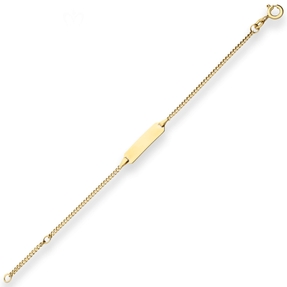 1,7mm Id-Armband Panzerkette Goldarmband Armschmuck aus 375 Gold Gelbgold 14cm 1,7mm Id-Armband Panzerkette Goldarmband Armschmuck aus 375 Gold Gelbgold 14cm
