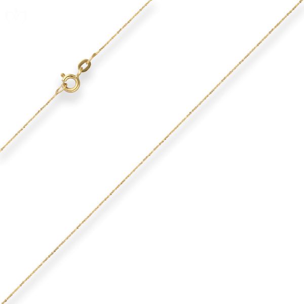 0.7mm Criss-cross-Kette aus 585 Gelbgold 42cm