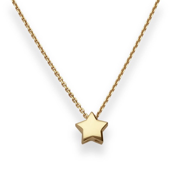 Fantasiekette Stern aus 585 Gelbgold 42cm