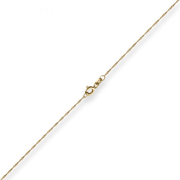 1mm Singapurkette aus 585 Gelbgold 60cm