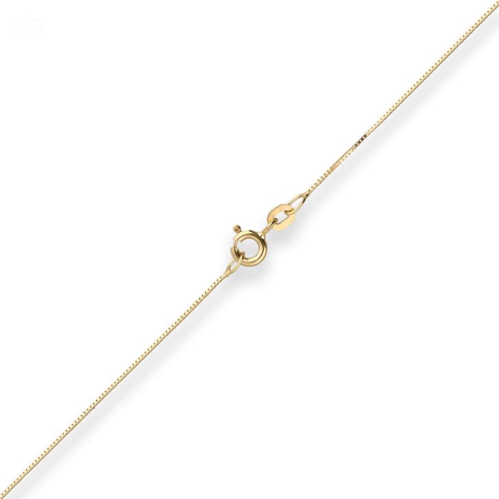 0.6mm Veneziakette aus 585 Gelbgold 38cm