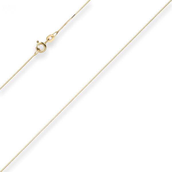 0.6mm Veneziakette aus 585 Gelbgold 38cm