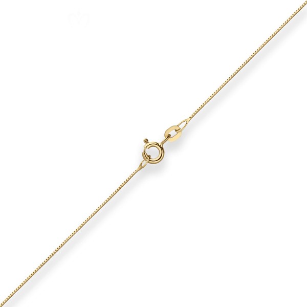 0.6mm Veneziakette aus 585 Gelbgold 55cm