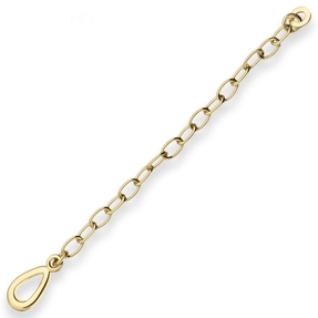 Ankerkette weit Verlängerungskette Halskette aus 585 Gold Gelbgold 7cm
