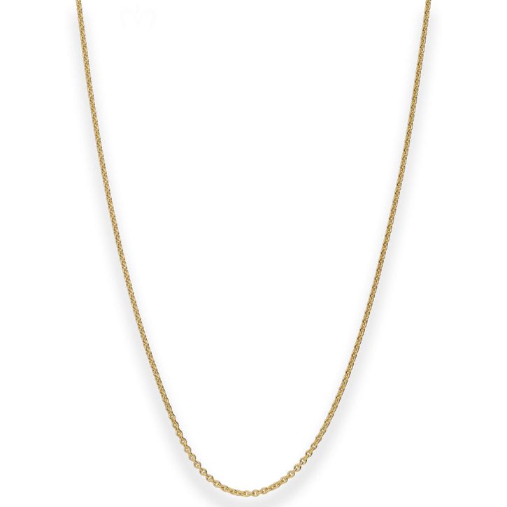 1.1mm Rund-Ankerkette aus 333 Gelbgold 45cm