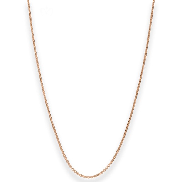 1.1mm Rund-Ankerkette aus 750 Rotgold 45cm