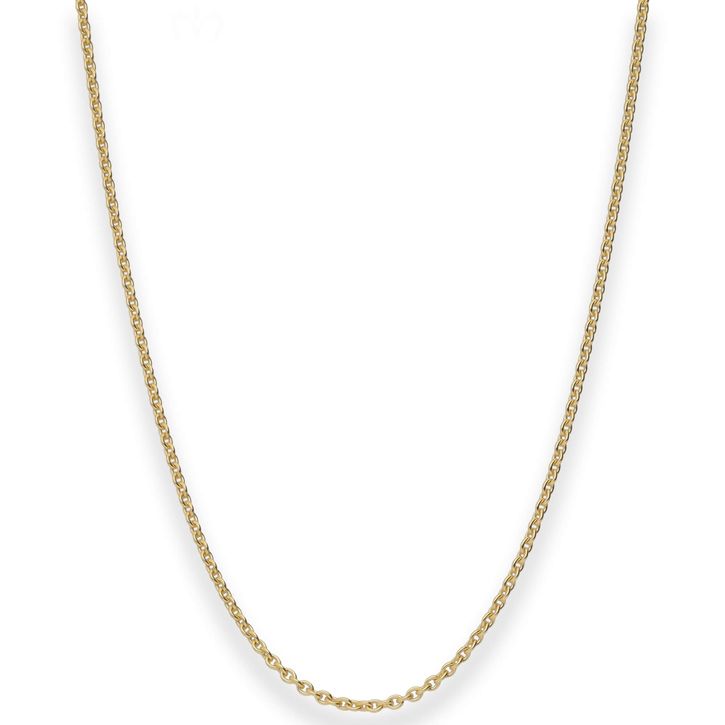 1.5mm Rund-Ankerkette aus 333 Gelbgold 45cm