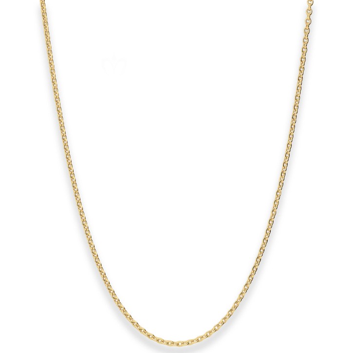 1.5mm Rund-Ankerkette aus 375 Gelbgold 42cm