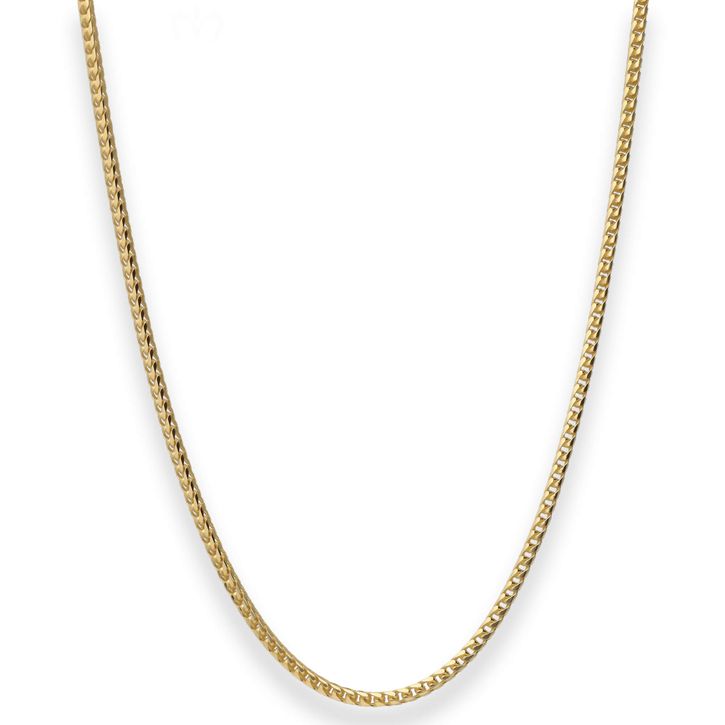 1.5mm Bingokette aus 585 Gelbgold 45cm