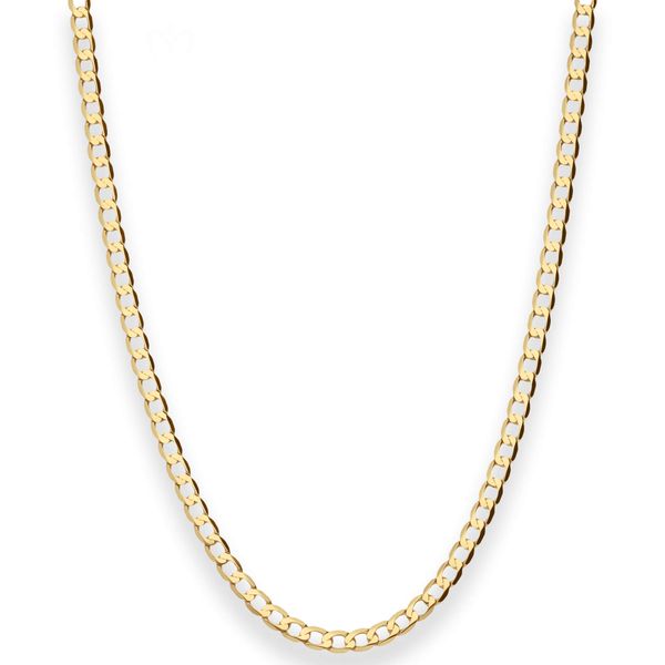 2.6mm Flach-Panzerkette weit aus 750 Gelbgold 65cm