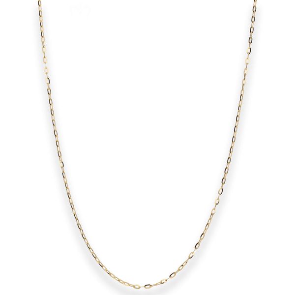 1.1mm Ankerkette flach aus 375 Gelbgold 50cm