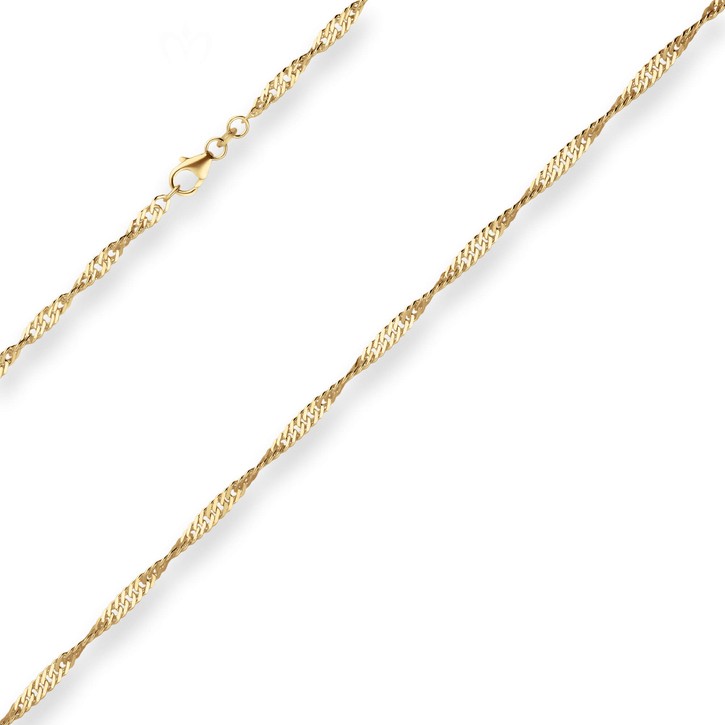 2.9mm Singapurkette aus 585 Gelbgold 40cm
