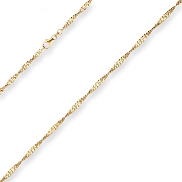 2.9mm Singapurkette aus 585 Gelbgold 60cm