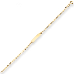 3,2mm Id-Armband Panzerstegkette Armschmuck aus 333 Gold Gelbgold 14cm 3,2mm Id-Armband Panzerstegkette Armschmuck aus 333 Gold Gelbgold 14cm