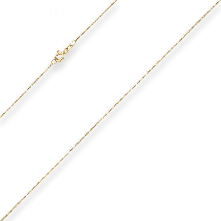 0.8mm Veneziakette rund aus 333 Gelbgold 45cm