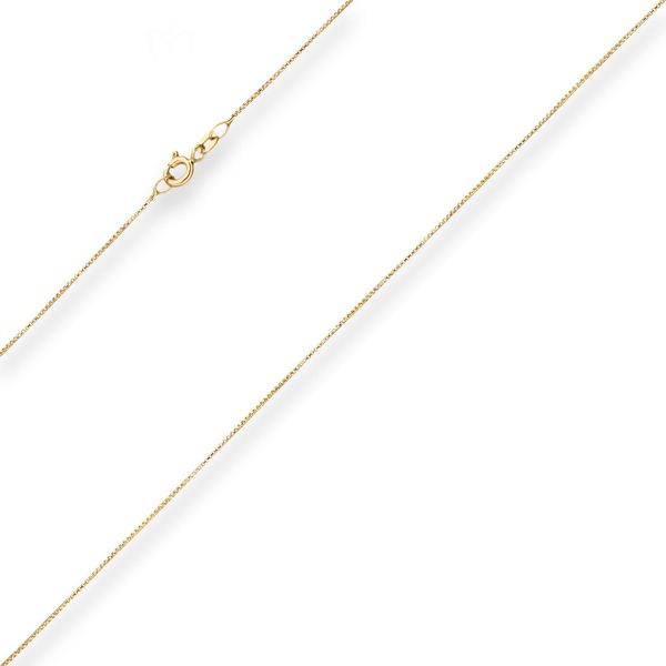 0.8mm Veneziakette rund aus 333 Gelbgold 45cm
