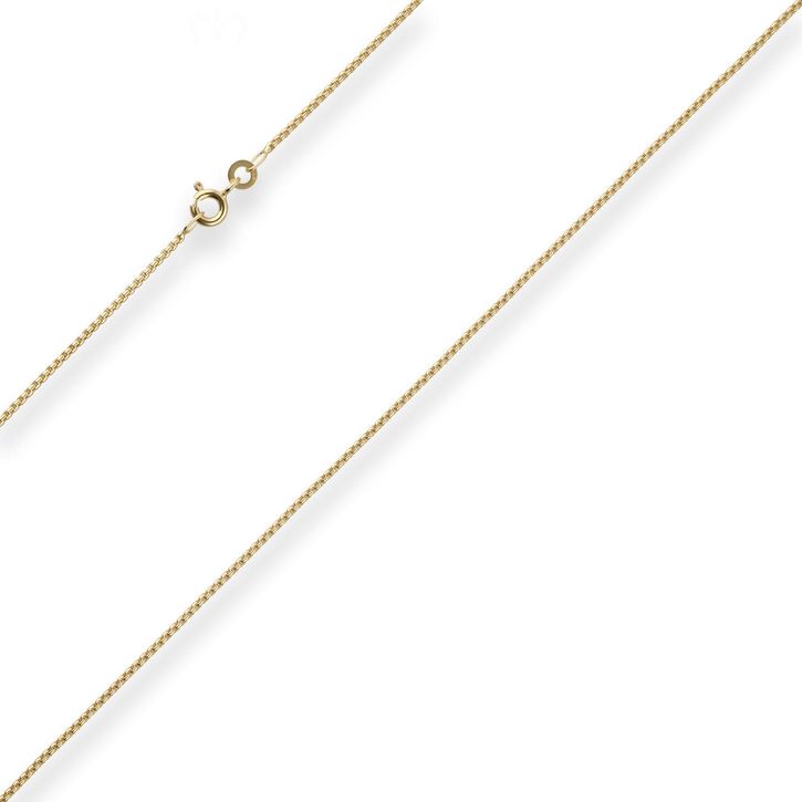 1.2mm Veneziakette rund aus 333 Gelbgold 42cm