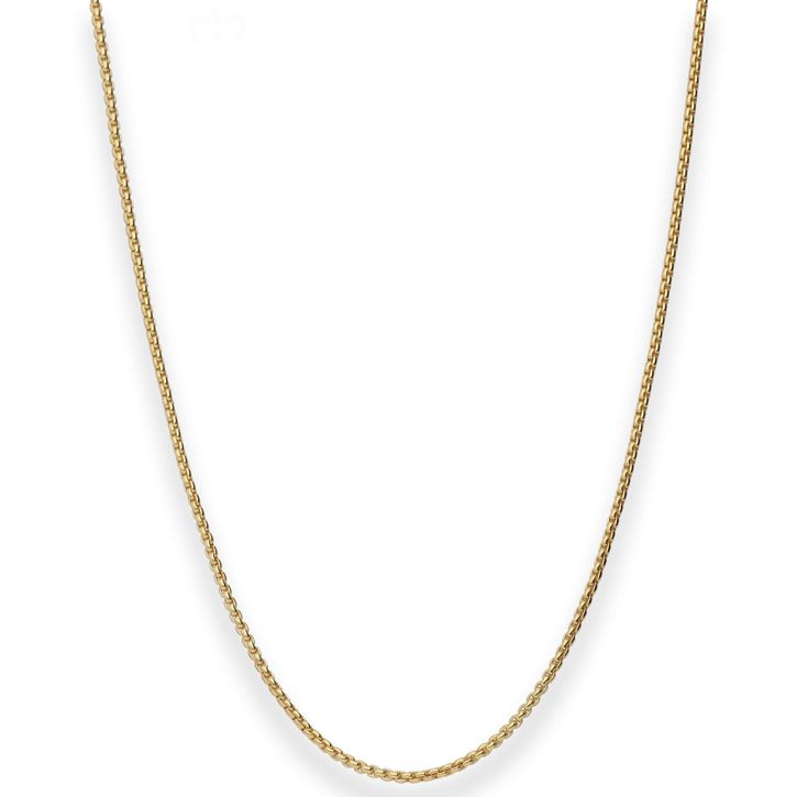 1.2mm Veneziakette rund aus 333 Gelbgold 42cm