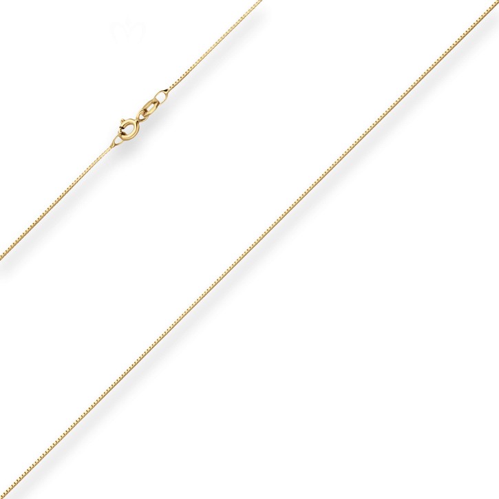 0.7mm Veneziakette aus 333 Gelbgold 36cm