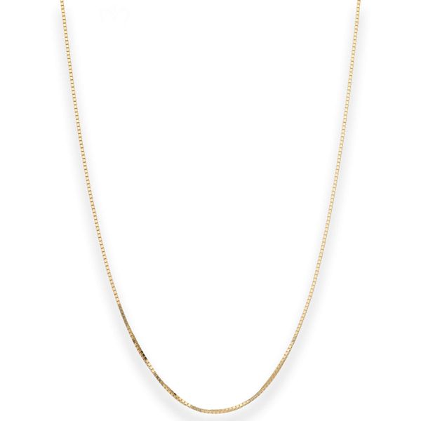 0.7mm Veneziakette aus 333 Gelbgold 38cm