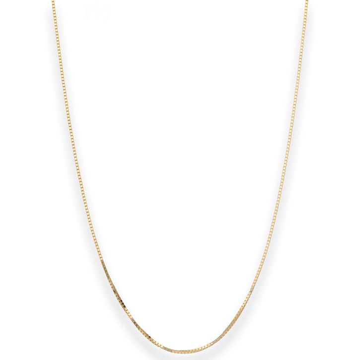 0.7mm Veneziakette aus 333 Gelbgold 45cm