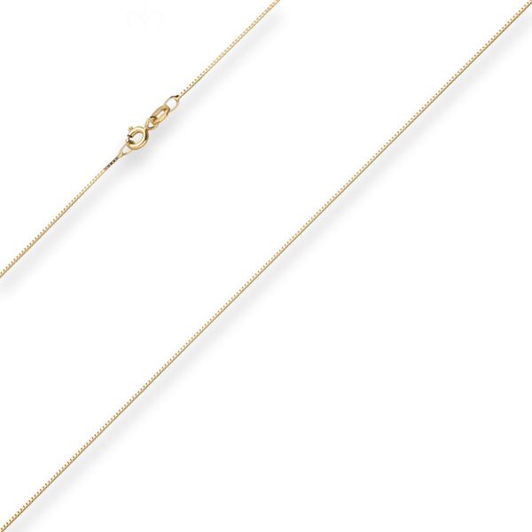 0.7mm Veneziakette aus 333 Gelbgold 45cm
