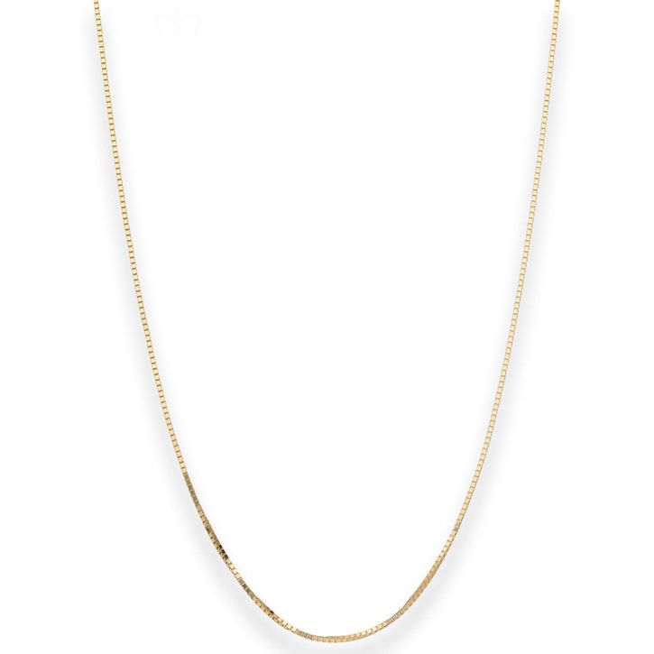 0.7mm Veneziakette aus 333 Gelbgold 50cm