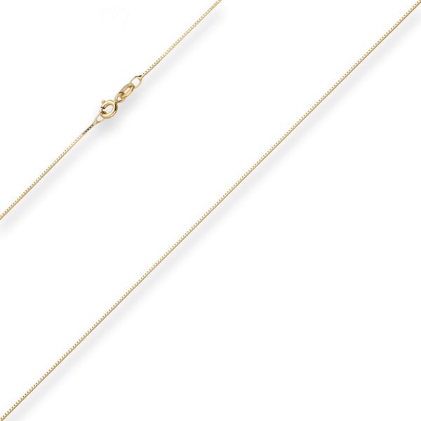 0.7mm Veneziakette aus 375 Gelbgold 40cm