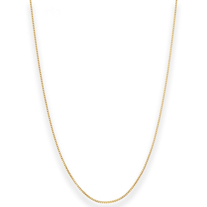 0.7mm Veneziakette aus 585 Gelbgold 34cm
