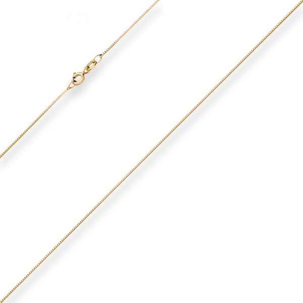 0.7mm Veneziakette aus 585 Gelbgold 34cm