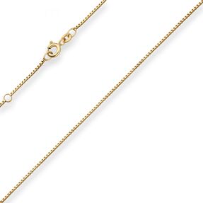 0,9mm Veneziakette Fusskette Fussschmuck aus 333 Gold Gelbgold 27cm