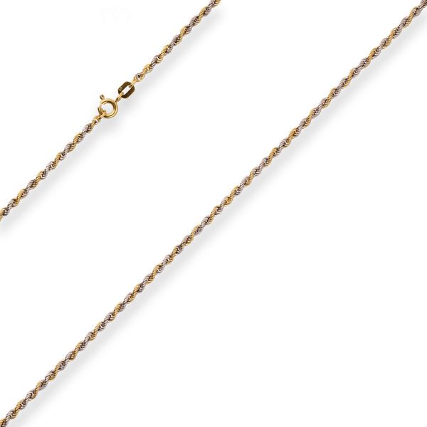 2.1mm Kordelkette hohl aus 333 Gelbgold 42cm