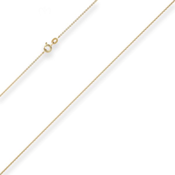 1.2mm Ankerkette flach aus 333 Gelbgold 36cm