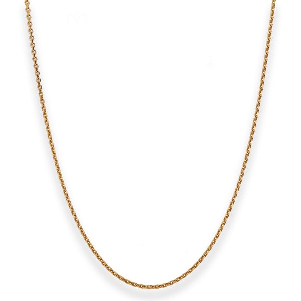 1.7mm Ankerkette diamantiert aus 333 Gelbgold 45cm