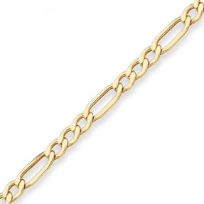 5,1mm Figarokette Goldkette Collier Halskette aus 333 Gold Gelbgold 55cm