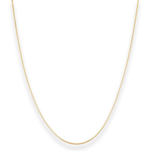 0.8mm Veneziakette aus 333 Gelbgold 36cm