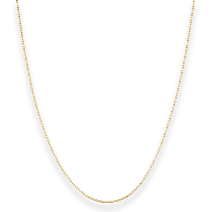 0.8mm Veneziakette aus 333 Gelbgold 40cm