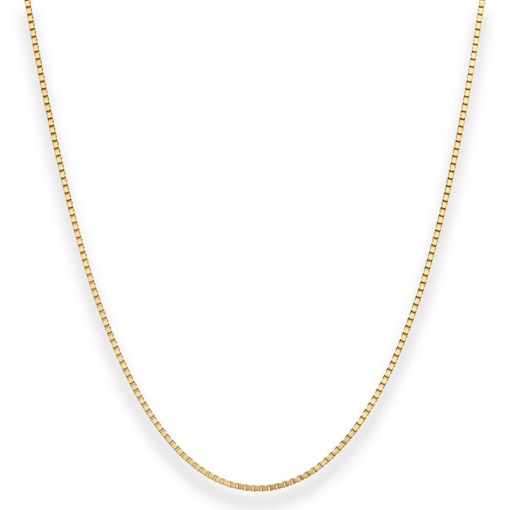 1.2mm Veneziakette aus 333 Gelbgold 42cm mit Zwischenöse