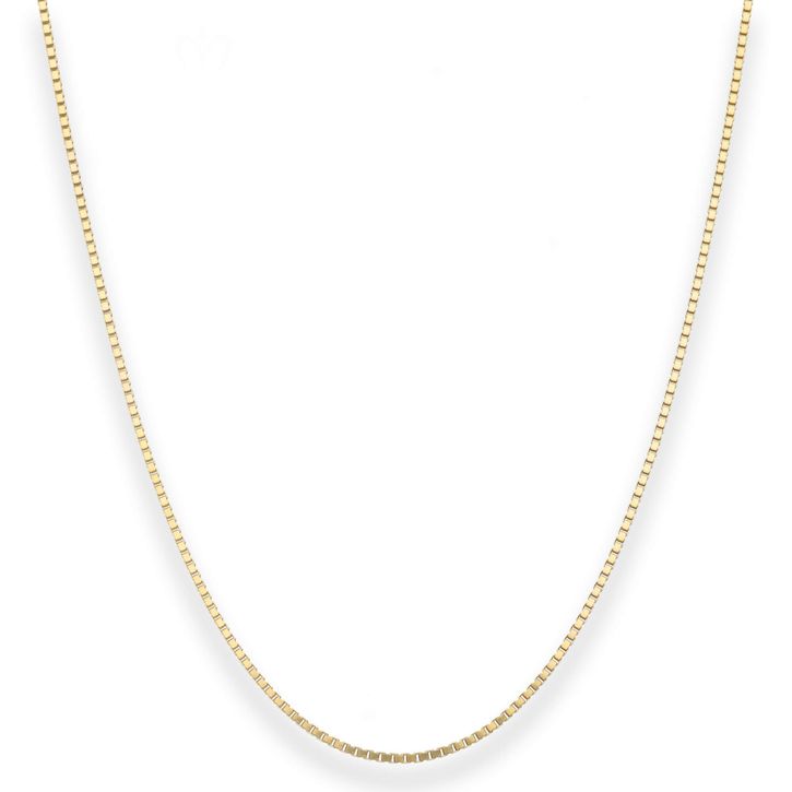 1.2mm Veneziakette aus 333 Gelbgold 42cm mit Zwischenöse