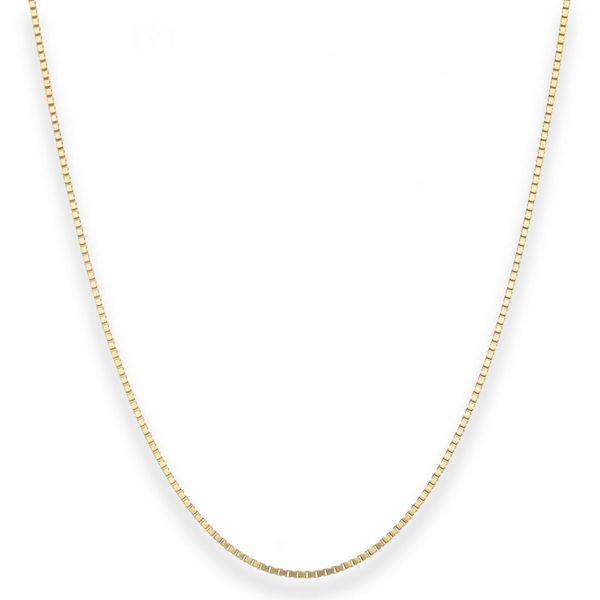 1.2mm Veneziakette aus 333 Gelbgold 42cm mit Zwischenöse