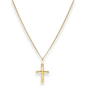 1mm Collier Panzerkette Goldkette mit Kreuz Halskette aus 375 Gold Gelbgold 42cm 1mm Collier Panzerkette Goldkette mit Kreuz Halskette aus 375 Gold Gelbgold 42cm