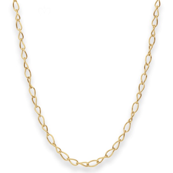 3.9mm Ankerkette weit aus 375 Gelbgold 45cm