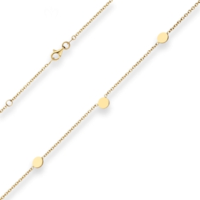 1,7mm Fantasiekette Armband mit Gravurplatten aus 375 Gold Gelbgold 19cm 1,7mm Fantasiekette Armband mit Gravurplatten aus 375 Gold Gelbgold 19cm