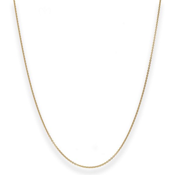 1.2mm Ankerkette flach aus 585 Gelbgold 55cm