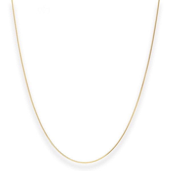 0.8mm Schlangenkette diamantiert aus 585 Gelbgold 45cm