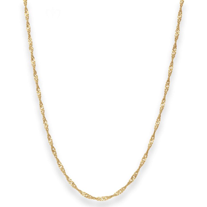 2.4mm Singapurkette aus 585 Gelbgold 60cm
